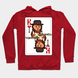 Pixelrockstars King of Hearts Playing Card Hoodie